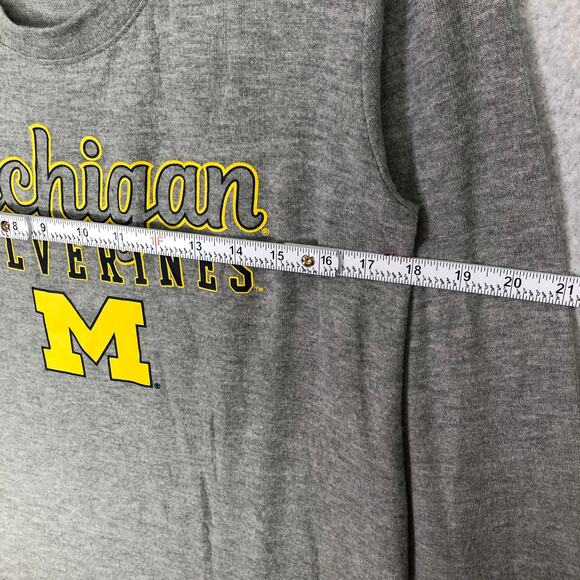 Michigan Wolverines Nightgown Womens Large Gray Soft Cozy Gown Sleep Night Shirt - Picture 7 of 8